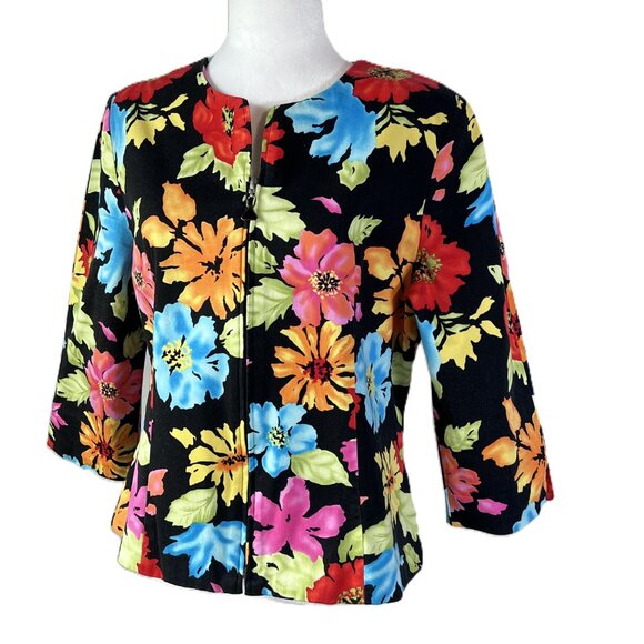 🌈Bellessa 16 Floral Jacket - Garden Party Glam & Feminine Fun, Eye-Catching✨ - Picture 1 of 12